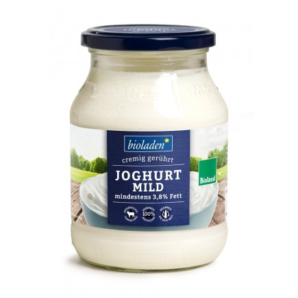 b*Joghurt Natur mild 3,8% 500g-Glas