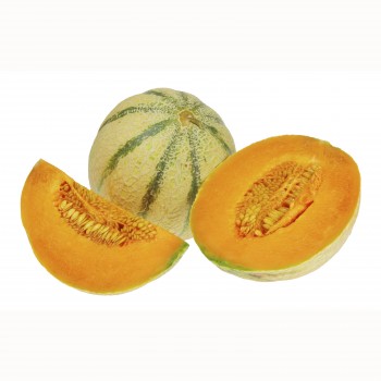 Melone Cantaloupe Stück