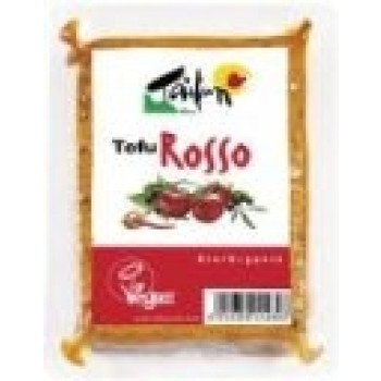 Tofu Rosso 
 mit Oliven, Tomaten, Peperoni